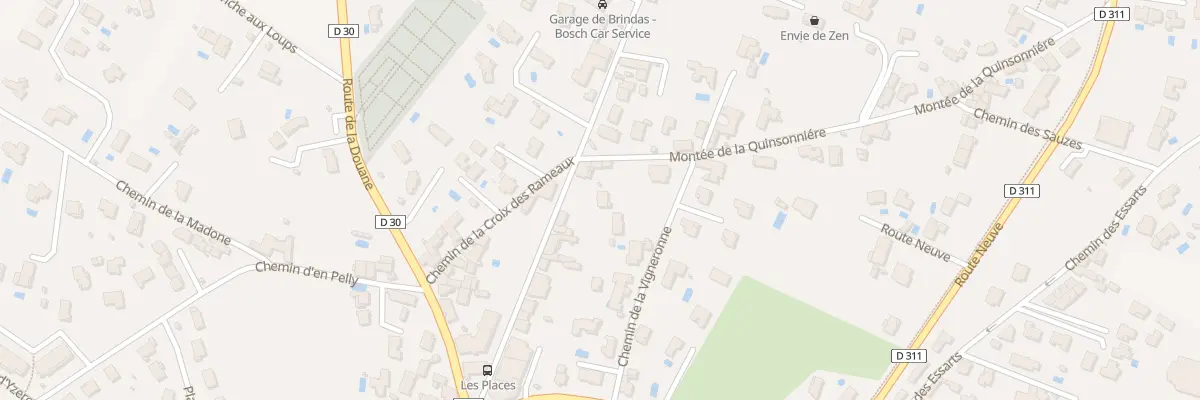 Plan du 30 Rue des Varennes à Brindas