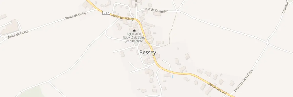 Plan du 5007 Rue de l’Eglise à Bessey