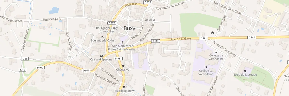Plan du 8 Rue de la Gare à Buxy