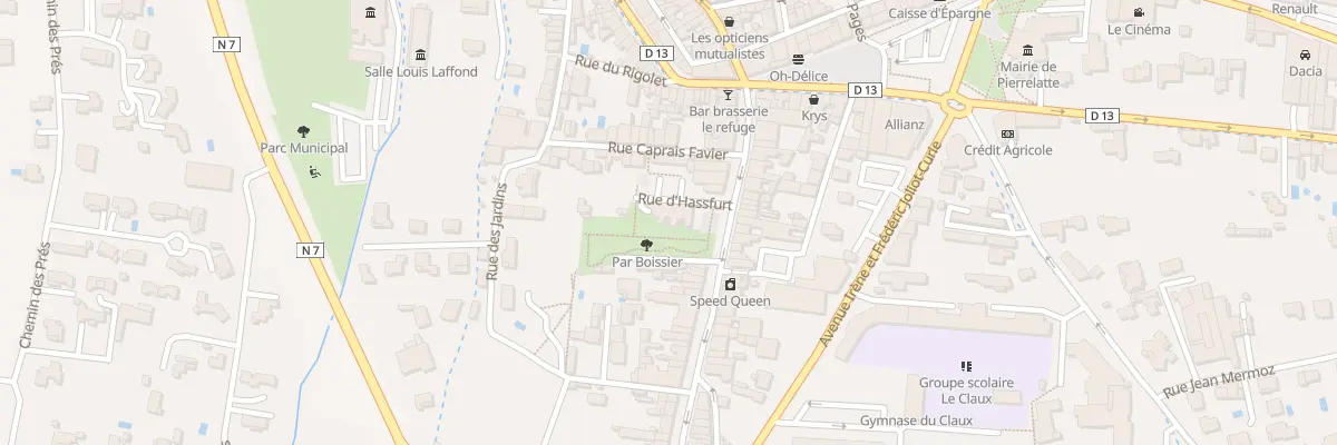 Plan du 1 Rue Hassfurt à Pierrelatte