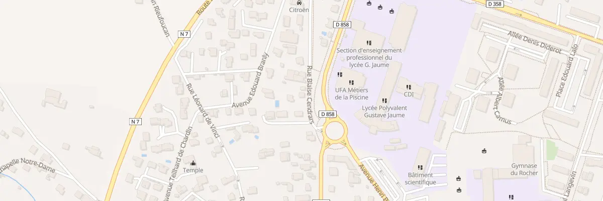 Plan du 9 Rue Blaise Cendrars à Pierrelatte