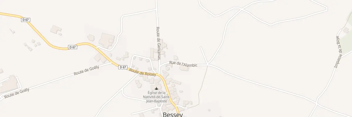 Plan du 3 Rue de l’Alambic à Bessey