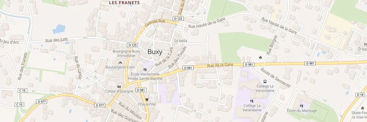 Plan du 1 Rue de la Gare à Buxy