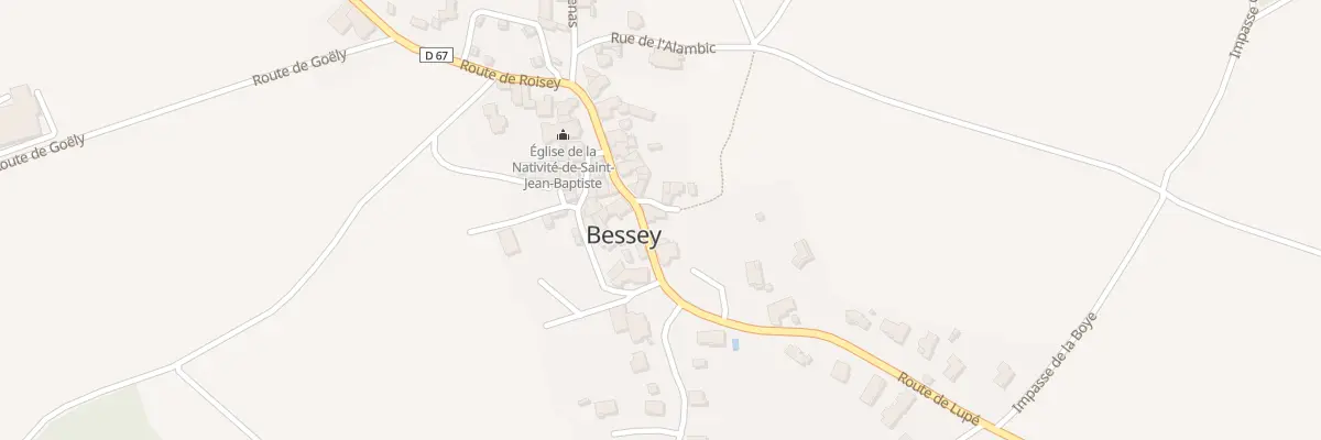 Plan du 5036 Rue de l’Eglise à Bessey