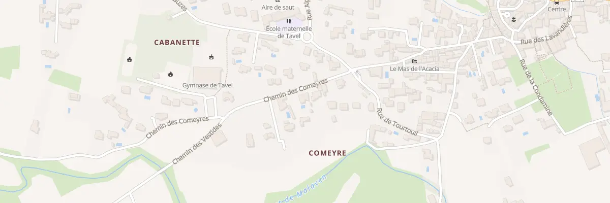 Plan du 5503 Che des Comeyres à Tavel