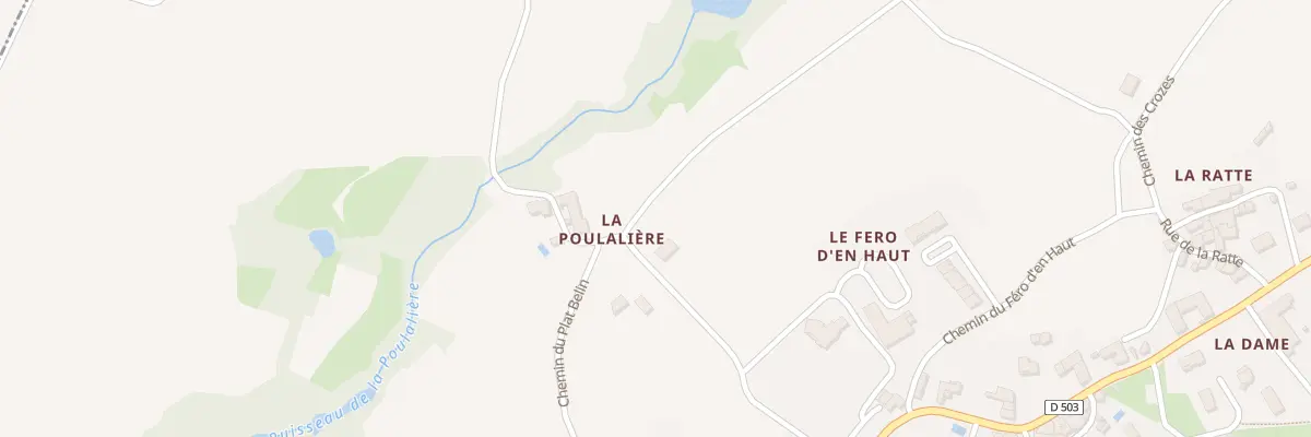 Plan du 210 Che de la Poulaliere à Lupé