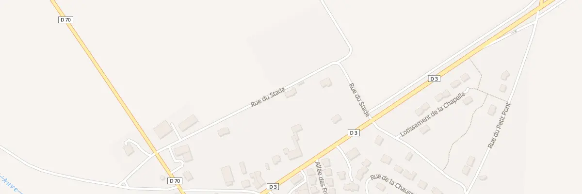 Plan du 3 Rue du Stade à Auve