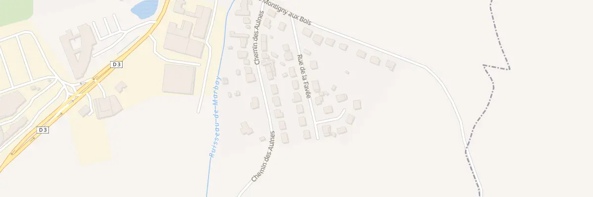 Plan du 10 Rue de la Favée à Prix-lès-Mézières