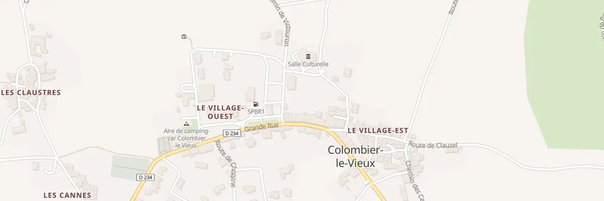 Plan du 43 Rue Grande Rue à Colombier-le-Vieux