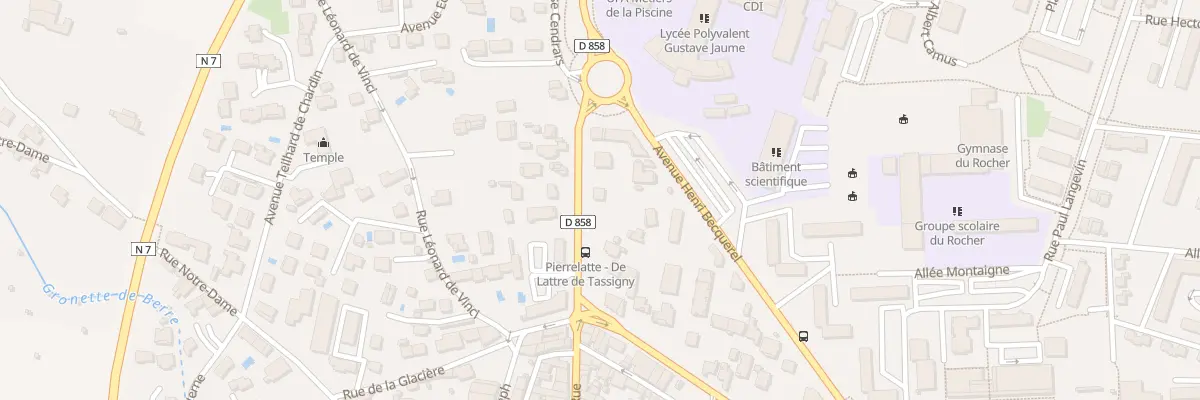 Plan du 8 Av Mal de Lattre de Tassigny à Pierrelatte