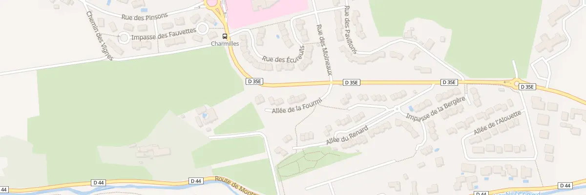 Plan du 3 All de la Fourmi à Gleizé
