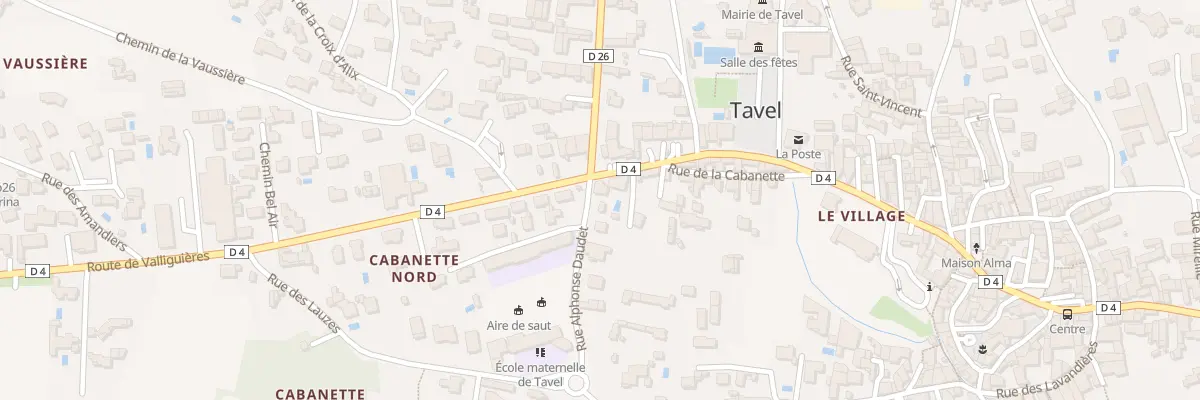 Plan du 15 Rue Alphonse Daudet à Tavel