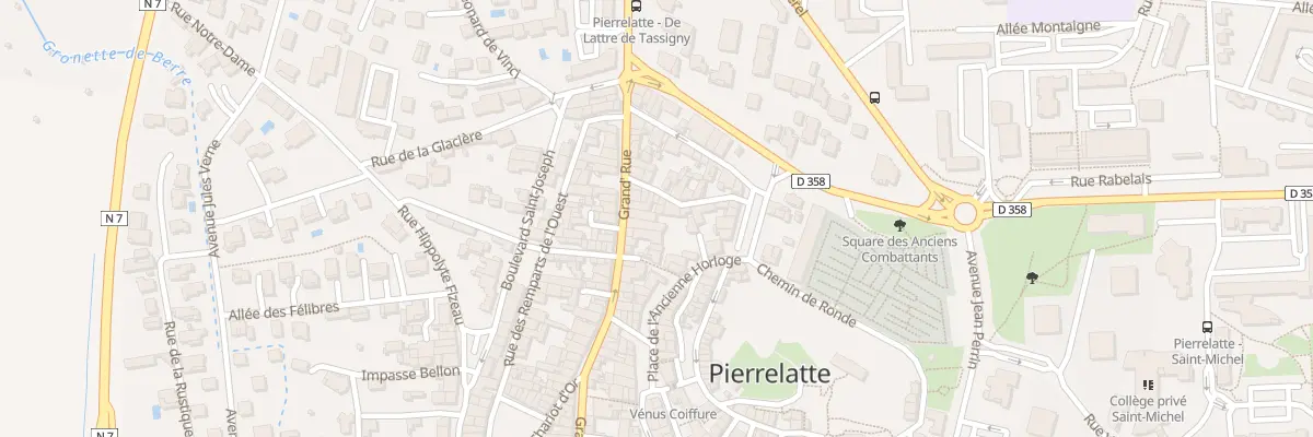 Plan du 25 Grand Rue à Pierrelatte
