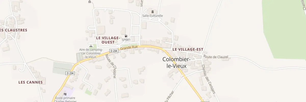Plan du 48 Rue Grande Rue à Colombier-le-Vieux