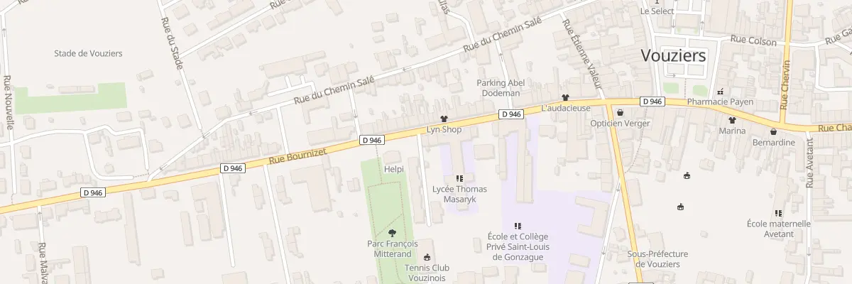 Plan du 41 Rue Bournizet à Vouziers