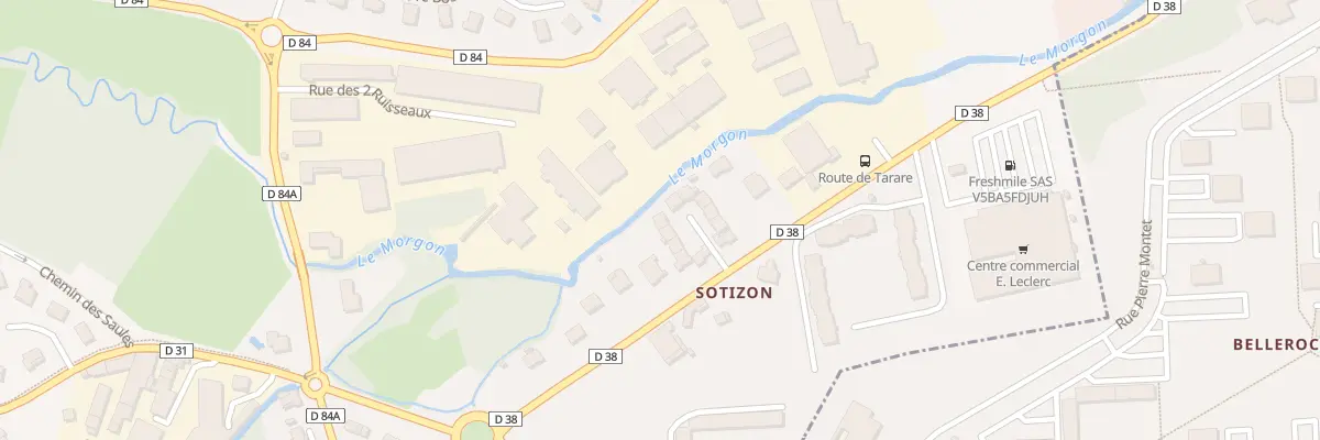 Plan du 1354 Rue de Tarare à Gleizé
