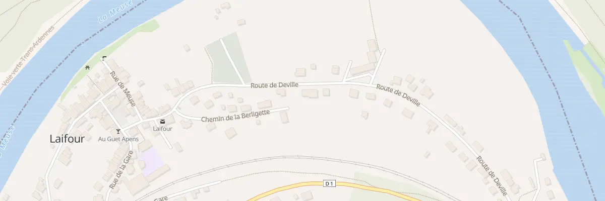 Plan du 18 Rte de Deville à Laifour