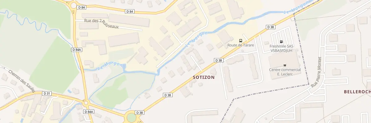 Plan du 1356 Rue de Tarare à Gleizé