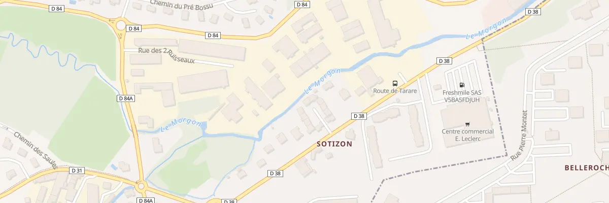 Plan du 1352 Rue de Tarare à Gleizé