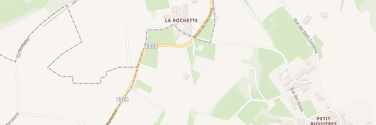 Plan du 84 Rte de Pierreclos à Bussières