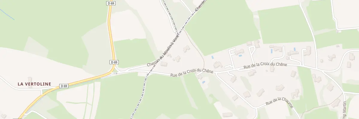 Plan du 18 Rue de la Croix du Chene à Rosey