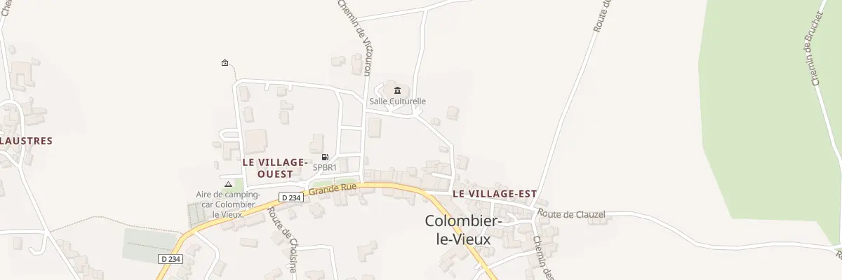 Plan du 105 Che de la Molière à Colombier-le-Vieux
