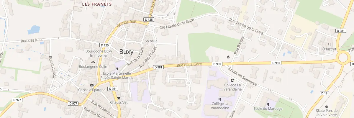 Plan du 7 Rue de la Gare à Buxy