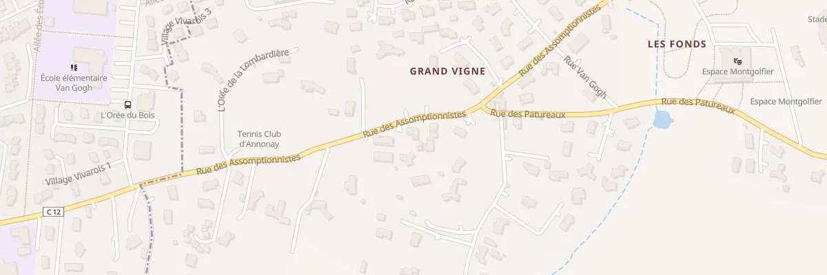 Plan du 801 Rue des Assomptionnistes à Davézieux