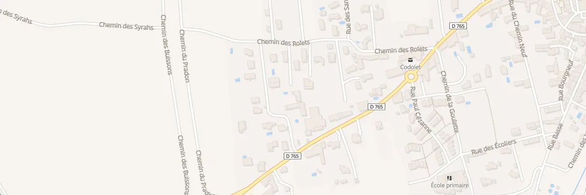 Plan du 5219 Che des Rolets à Codolet