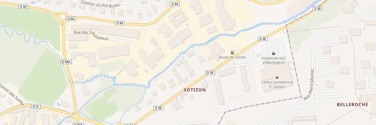 Plan du 1348 Rue de Tarare à Gleizé