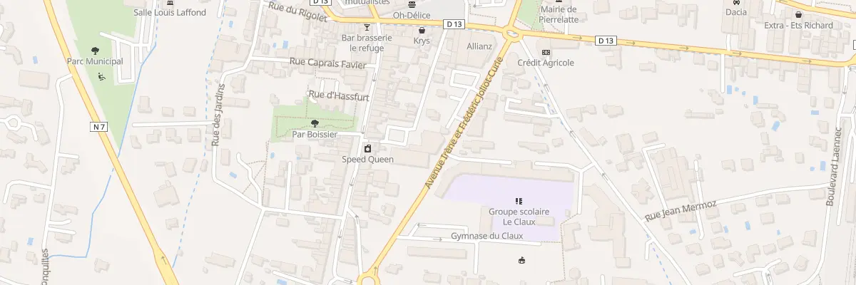Plan du 6 Rue Irene et F Joliot Curie à Pierrelatte