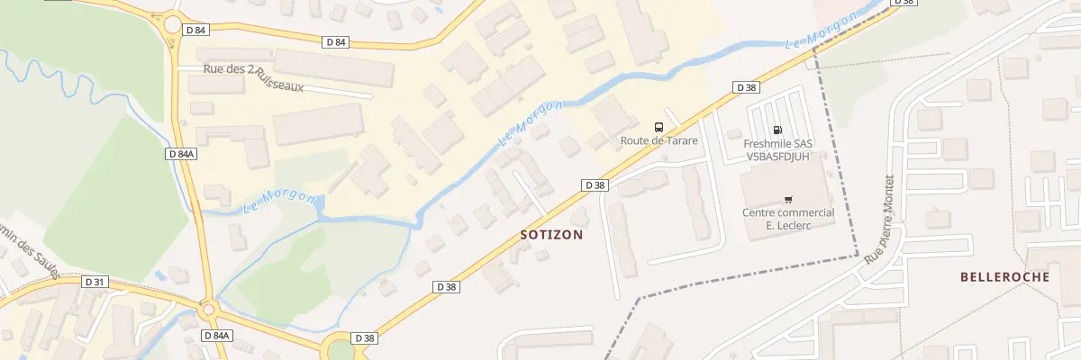 Plan du 1344 Rue de Tarare à Gleizé