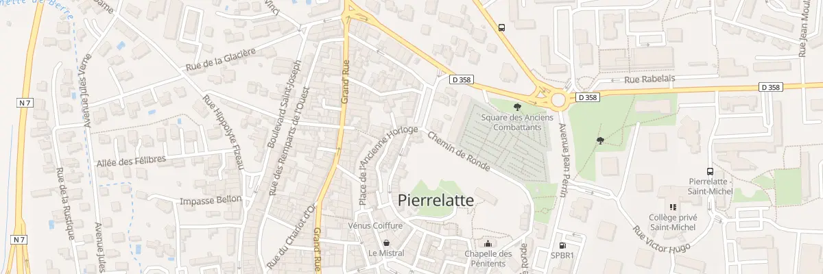 Plan du 3 Pl de l’Ancienne Horloge à Pierrelatte