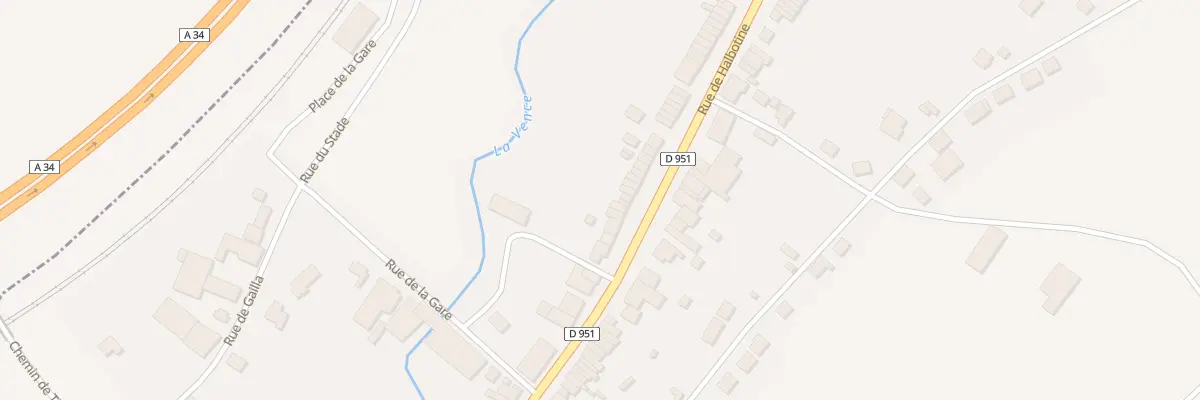 Plan du 27 Rue de Halbotine à Boulzicourt