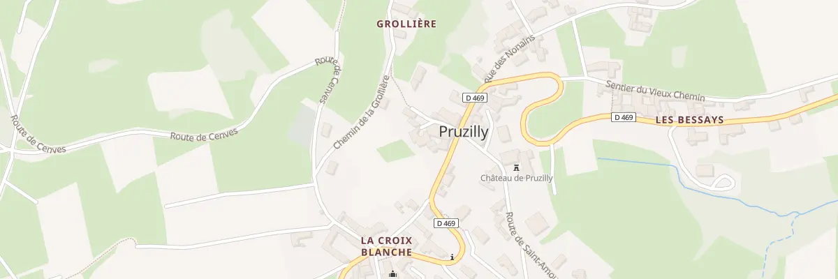 Plan du 5027 La Croix Blanche à Pruzilly