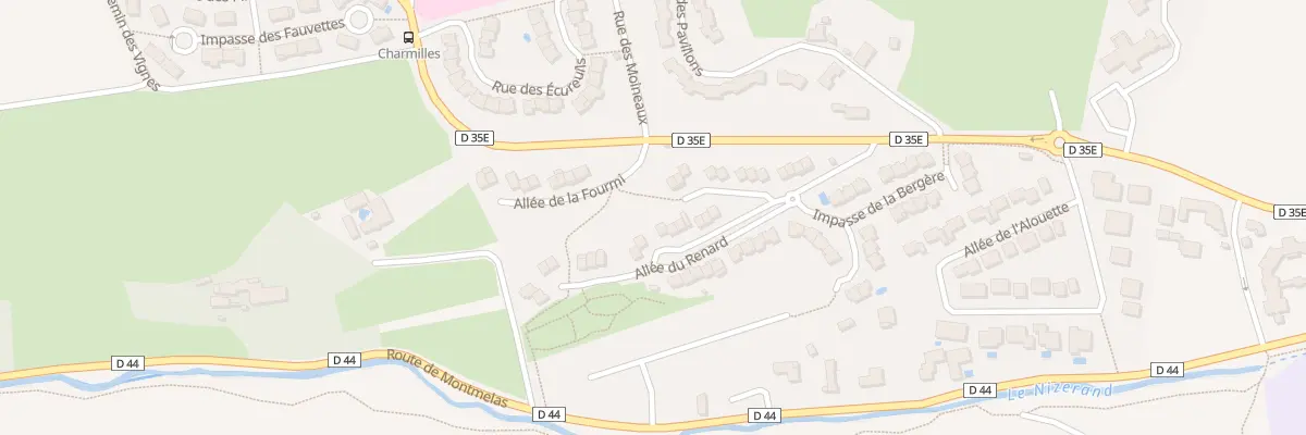 Plan du 10 All du Renard à Gleizé