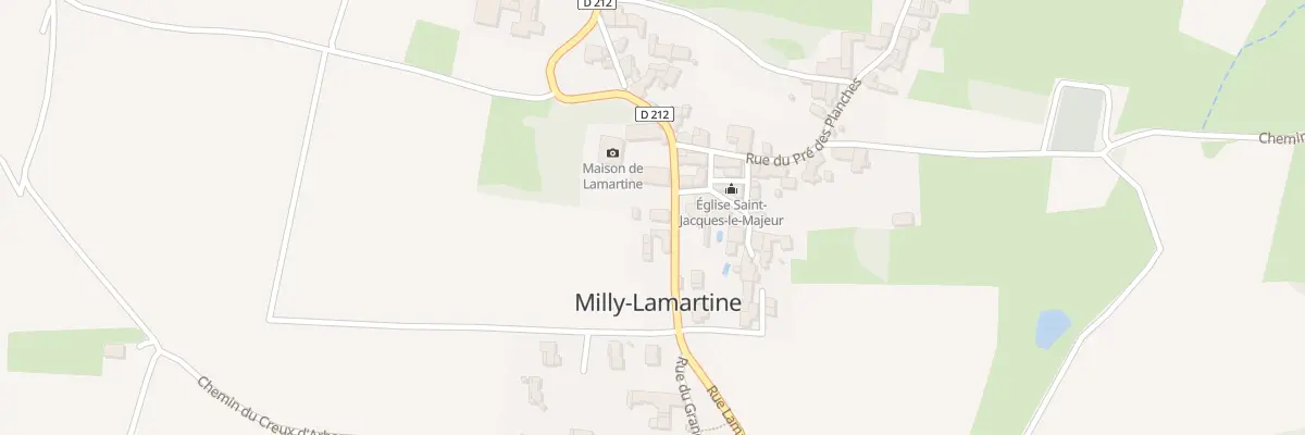 Plan du 8 Rue Lamartine à Milly-Lamartine