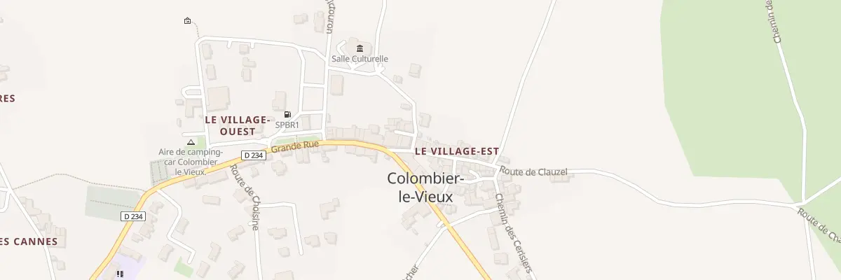 Plan du 3 Rue de la Forge à Colombier-le-Vieux