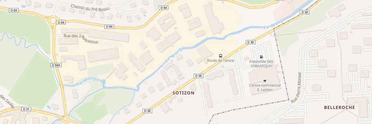 Plan du 1286 Rue de Tarare à Gleizé