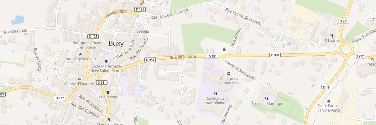 Plan du 12 Rue de la Gare à Buxy
