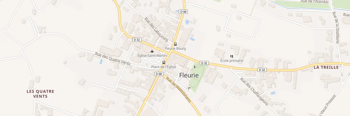 Plan du 5 Pl de l’Eglise à Fleurie