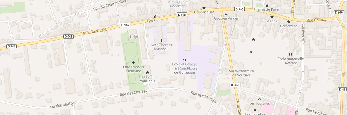 Plan du 31 Rue Bournizet à Vouziers
