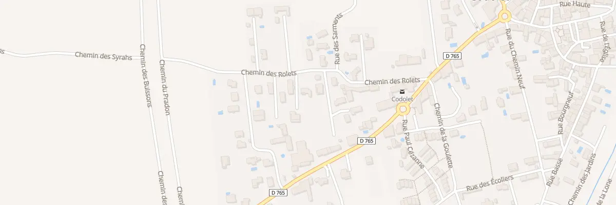 Plan du 5195 Che des Rolets à Codolet