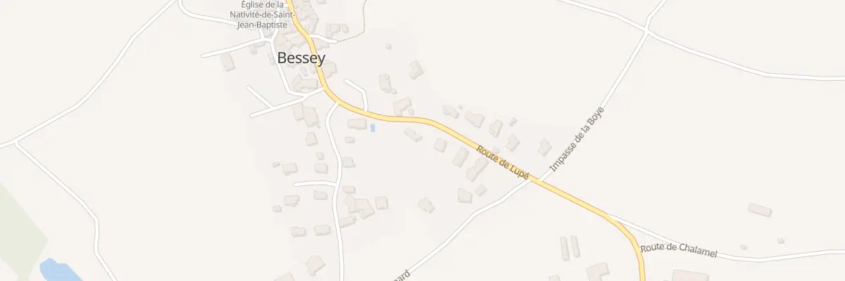 Plan du 2 Rte de Lupé à Bessey