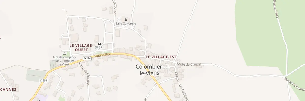 Plan du 7 Rue de la Forge à Colombier-le-Vieux