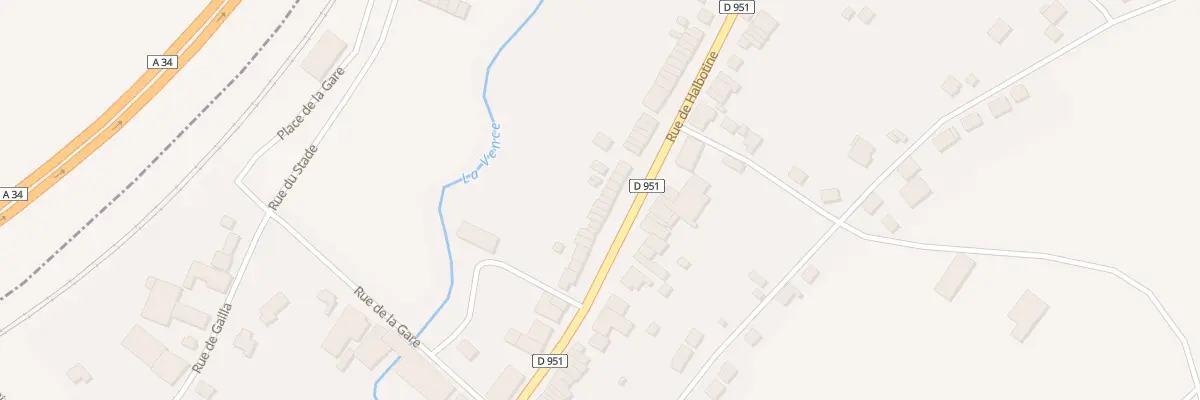 Plan du 37 Rue de Halbotine à Boulzicourt