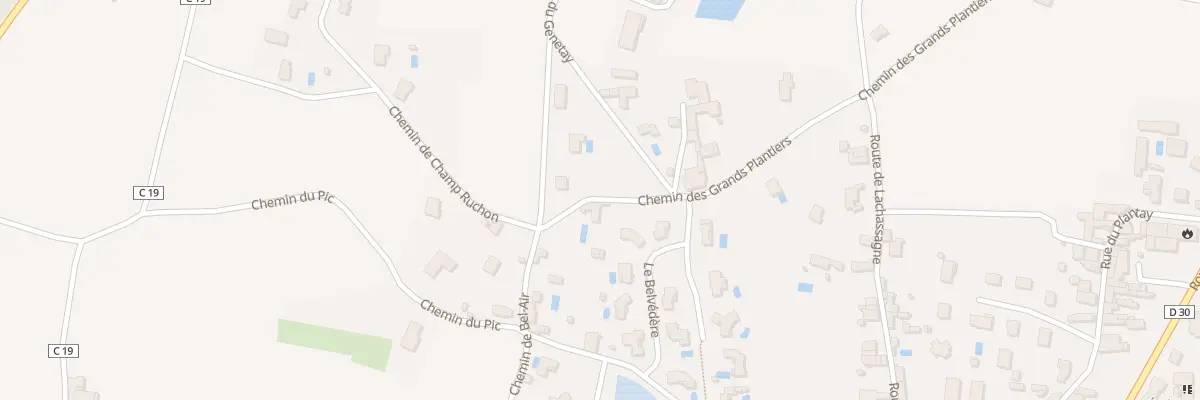 Plan du 688 Che des Grands Plantiers à Lucenay
