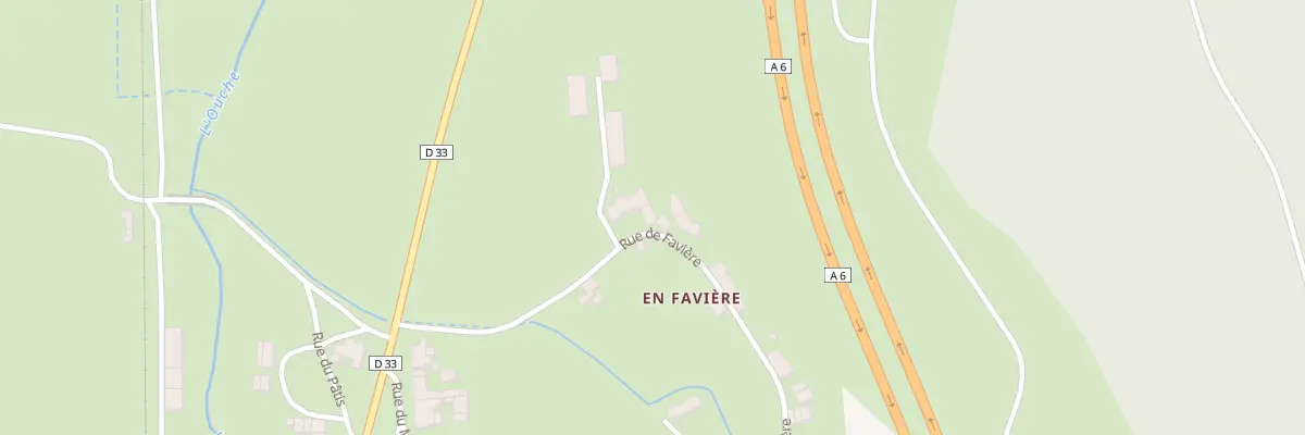 Plan du 3 Rue de Favière à Thorey-sur-Ouche