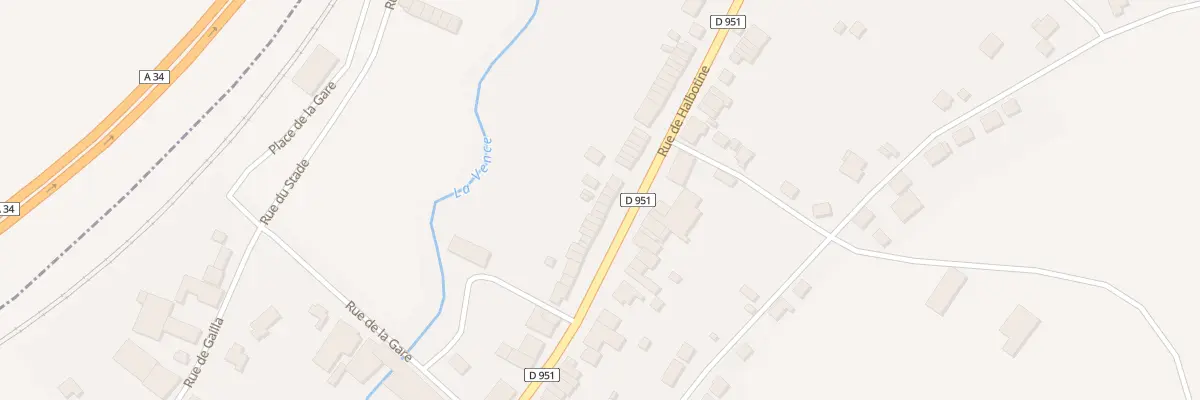 Plan du 41 Rue de Halbotine à Boulzicourt