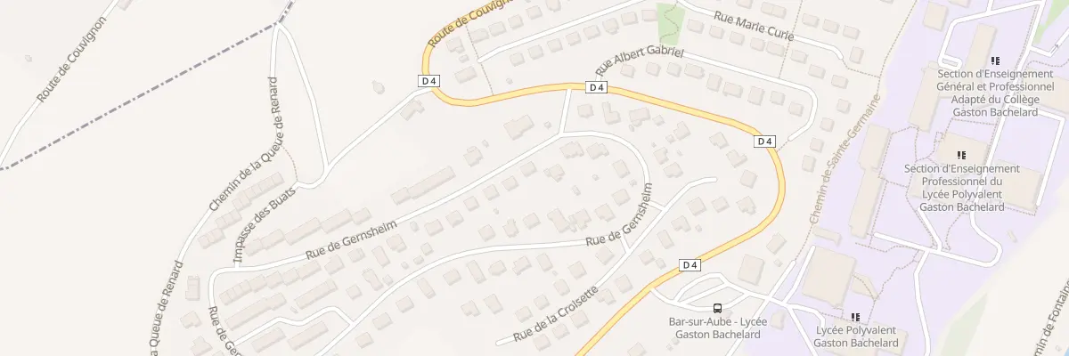 Plan du 5 Rue de Gernsheim à Bar-sur-Aube